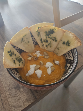 Velouté lentille corail