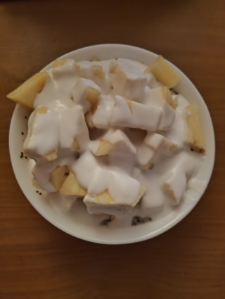 Overnight oats met ananas en kokosmelk