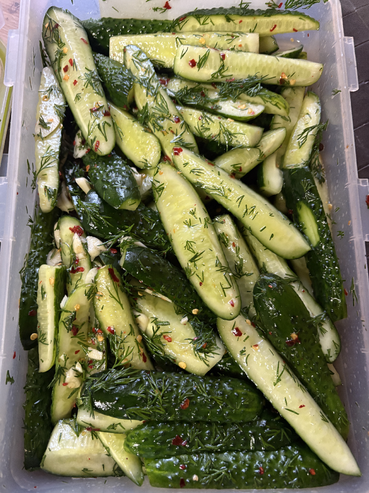 Ogórki sweet chilli (domowe)