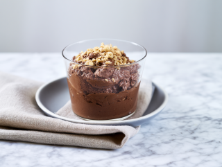 Eiwitrijke crème van hüttenkäse à la Nutella