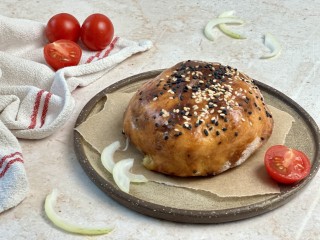 Burger proteico in crosta