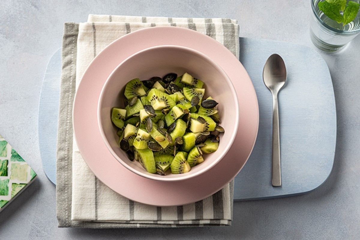 Kiwi met zaden