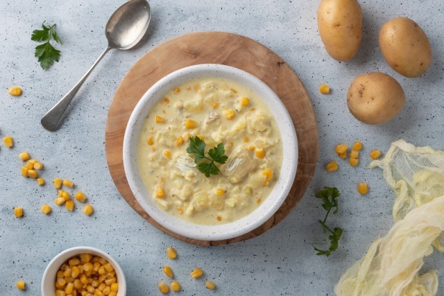 Sopa espesa de pescado con patatas