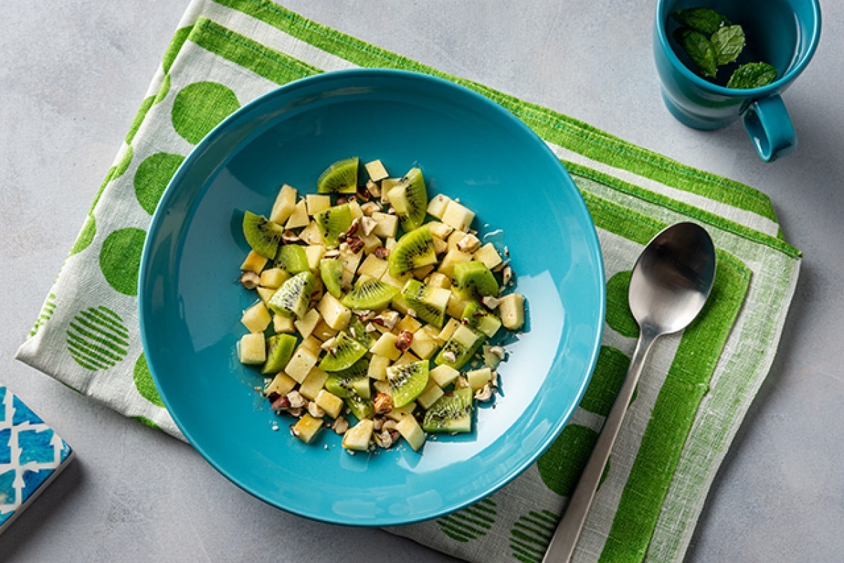 Ensalada de frutas y nueces