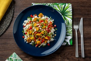 Pollo korma con nueces