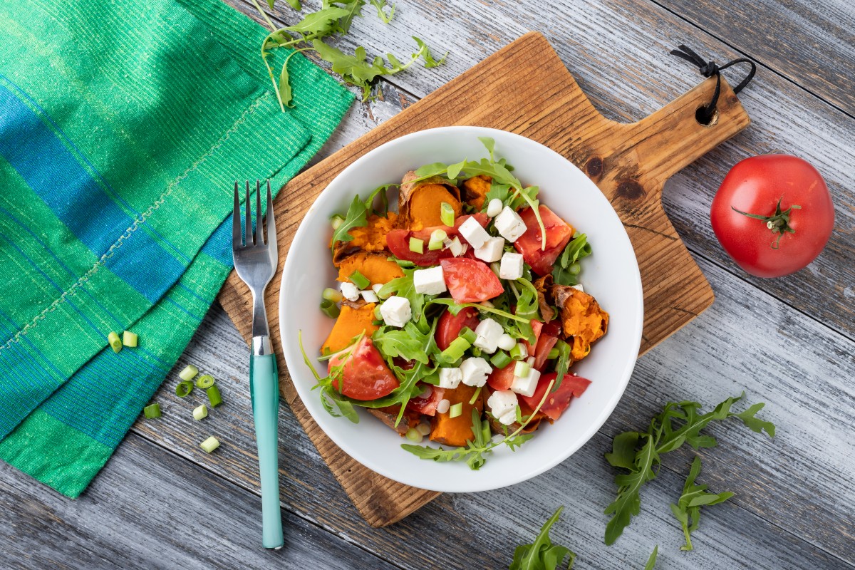 Salat mit Süßkartoffeln