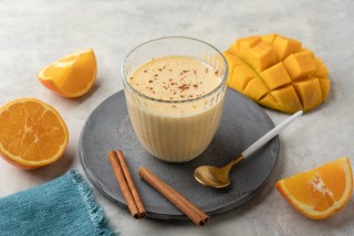 Mango and orange yoghurt