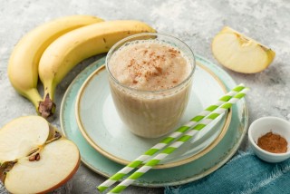 Banana and apple cocktail