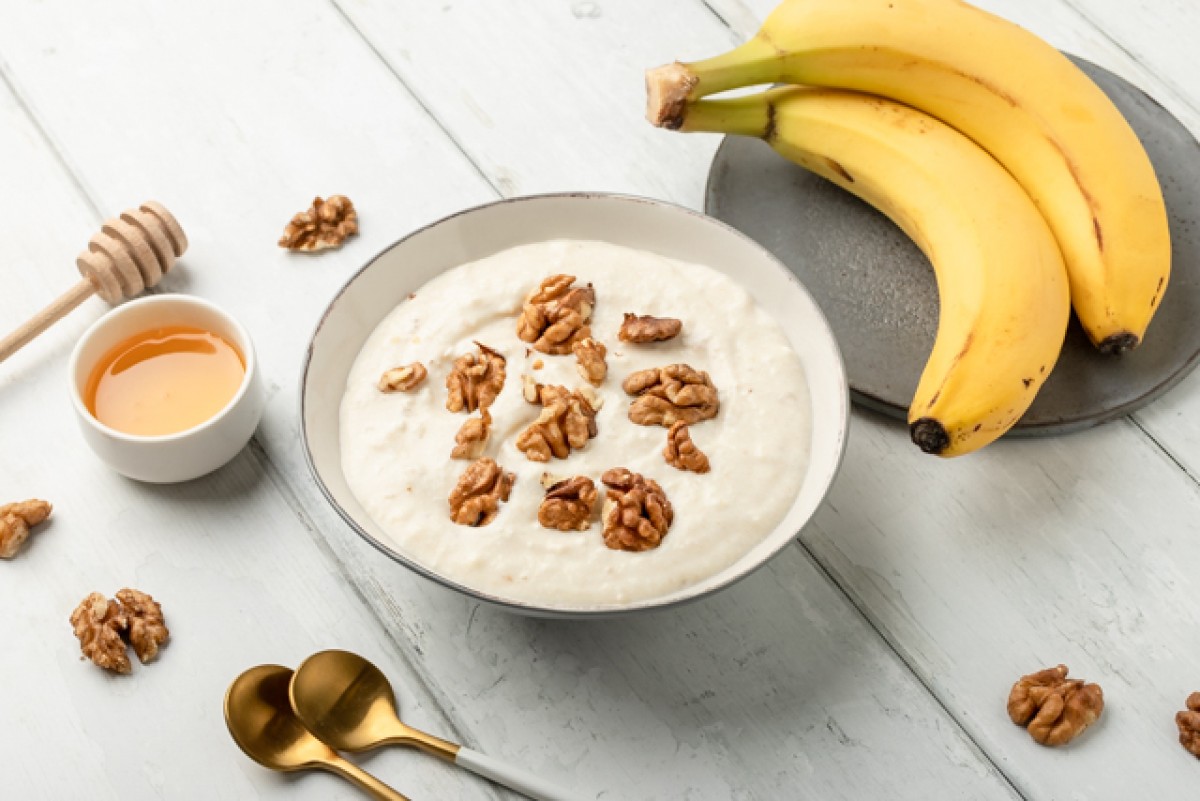 Bananendessert mit Quark
