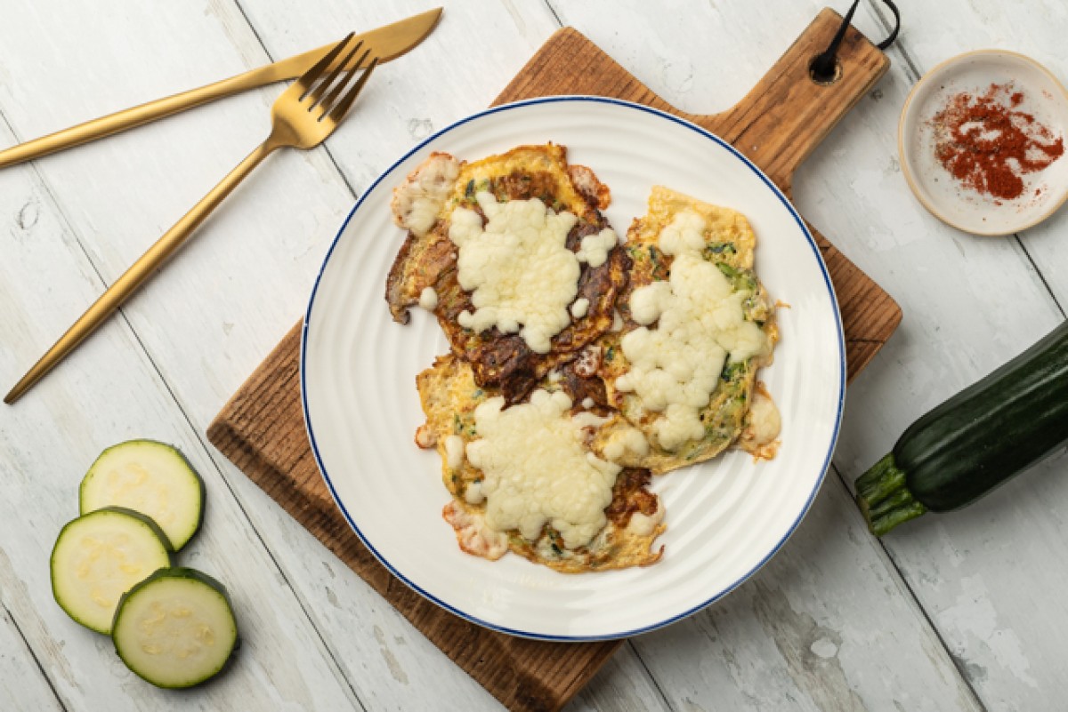 Courgettepannenkoekjes met kaas