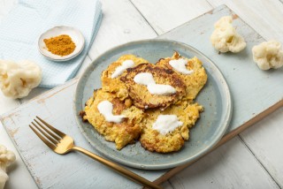 Curry pannenkoekjes van bloemkool