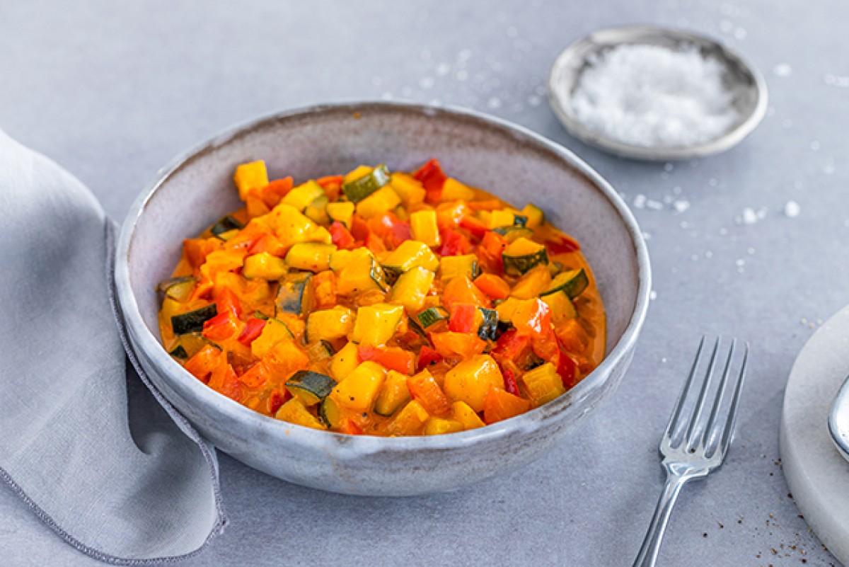 Wegańskie curry z mango i warzywami