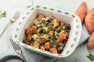 Cazuela con batatas y chorizo