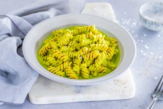 Nudeln mit Saubohnen