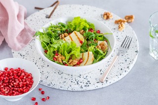 Insalata con Halloumi e melagrana