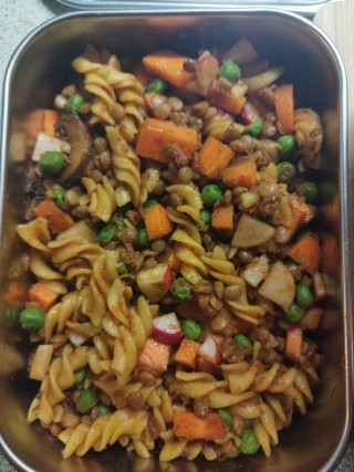 Pasta pesto salade (vg en gf)