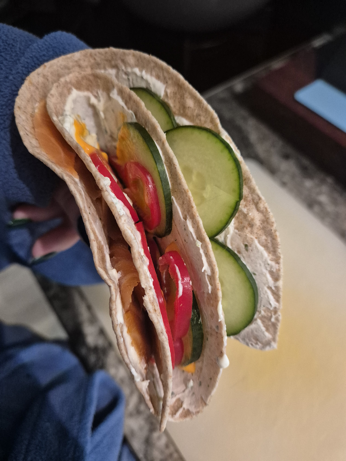Lunch wrap zalm roomkaas
