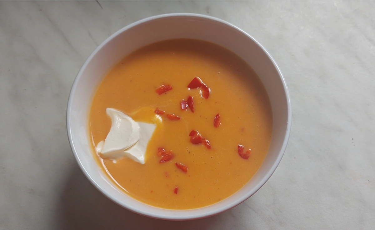 Creamy butternut squash soup